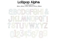 Stickserie - Lollipop Alpha Schriftart